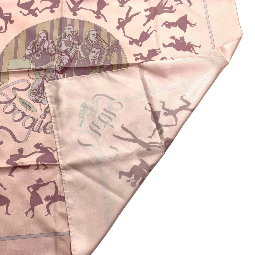 HERMES Pink Silk Scarf - Picture 2 of 8